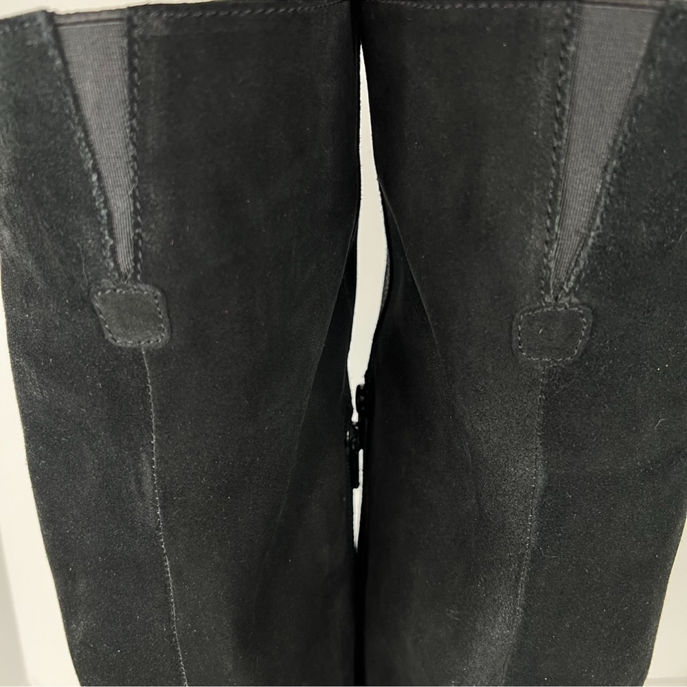 Seychelles Herd black suede leather zip over the knee boots - Picture 10 of 14